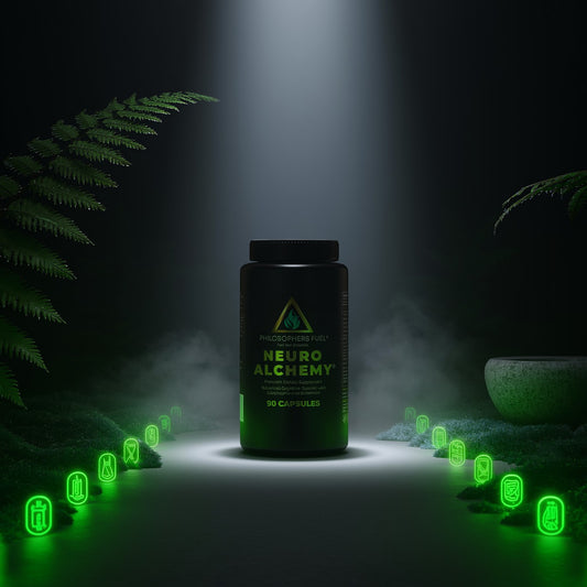 NeuroAlchemy™ – Advanced Nootropic Brain Formula for Focus, Mental Clarity & Stress Support | Plant-Based | 90 Capsules